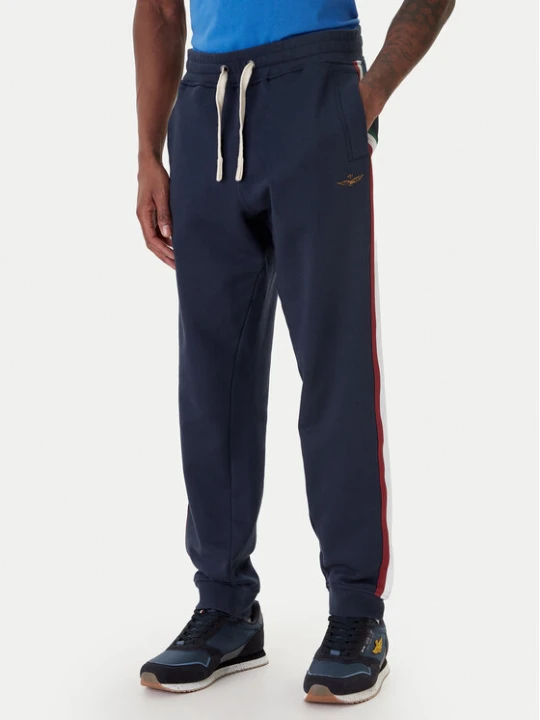 Zdjęcie produktu Aeronautica Militare Spodnie dresowe 261PF1005UF00677 Granatowy Regular Fit