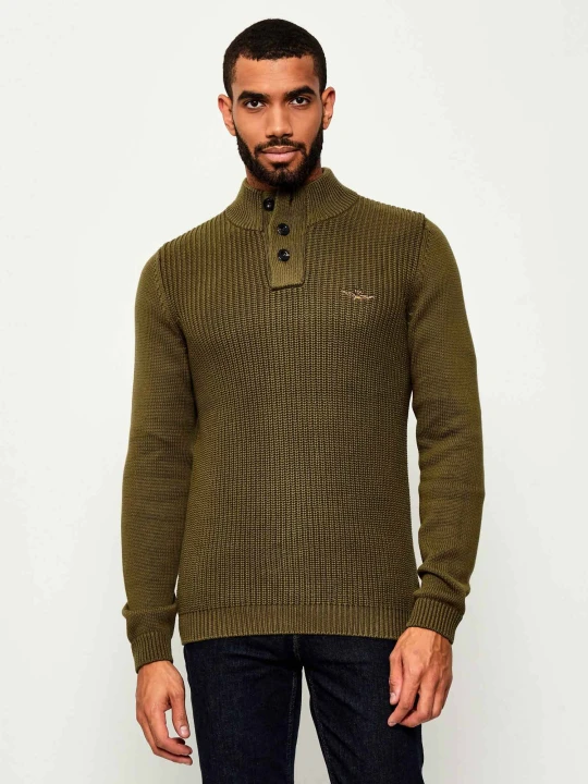 Zdjęcie produktu Aeronautica Militare Sweter | Regular Fit oliwkowy