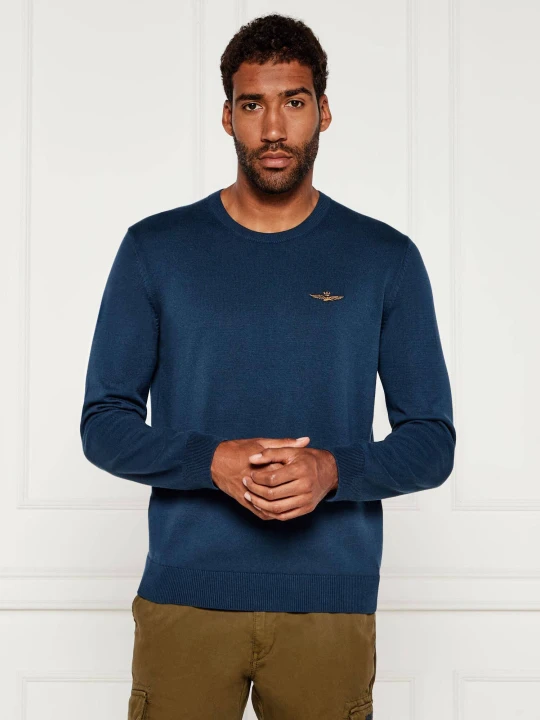 Zdjęcie produktu Aeronautica Militare Sweter | Regular Fit granatowy