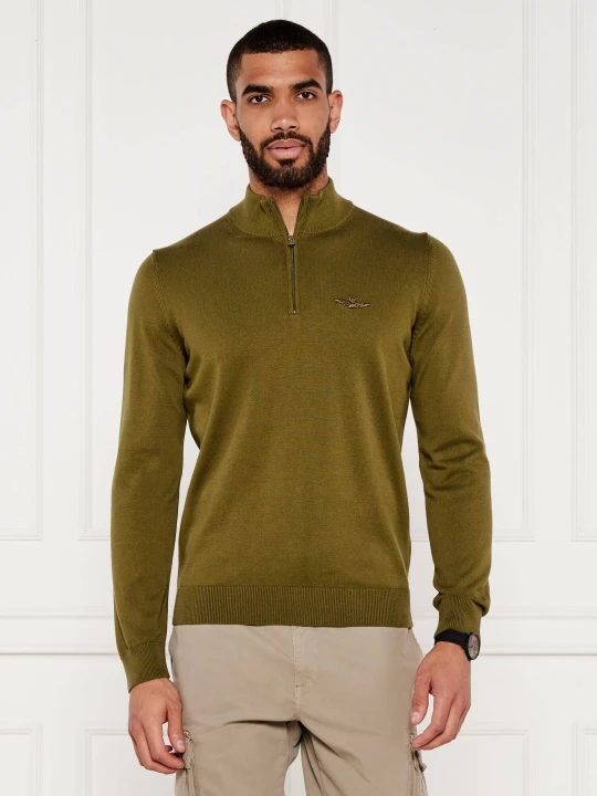 Zdjęcie produktu Aeronautica Militare Sweter | Regular Fit oliwkowy