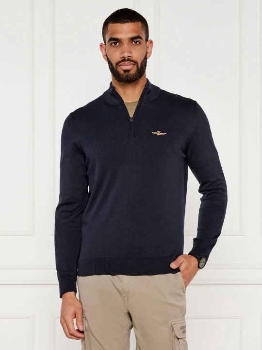 Zdjęcie produktu Aeronautica Militare Sweter | Regular Fit granatowy