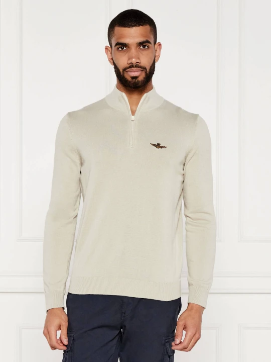 Zdjęcie produktu Aeronautica Militare Sweter | Regular Fit beżowy