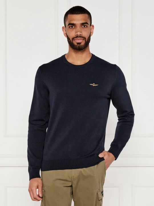 Zdjęcie produktu Aeronautica Militare Sweter | Regular Fit granatowy