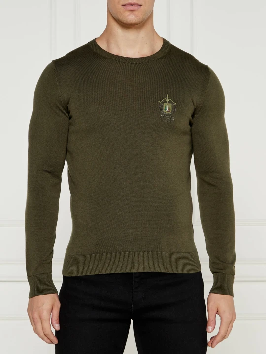 Zdjęcie produktu Aeronautica Militare Sweter | Regular Fit butelkowa zieleń