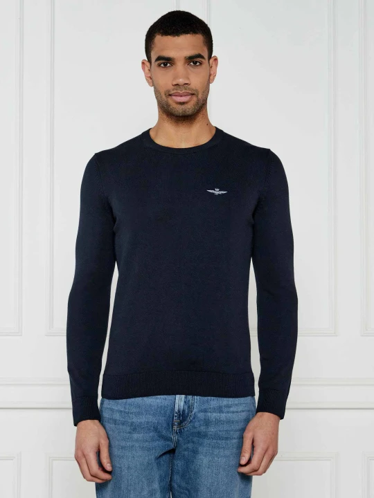 Zdjęcie produktu Aeronautica Militare Sweter | Regular Fit granatowy