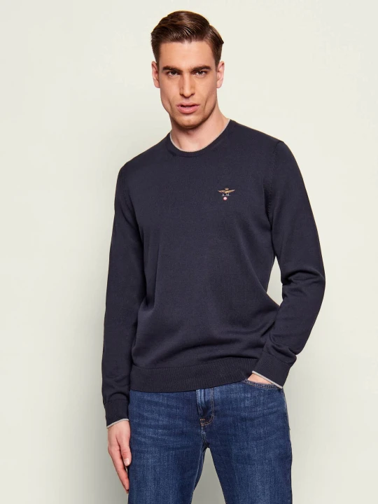 Zdjęcie produktu Aeronautica Militare Sweter | Regular Fit granatowy