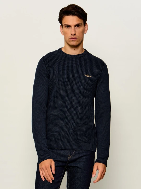 Zdjęcie produktu Aeronautica Militare Sweter | Regular Fit granatowy