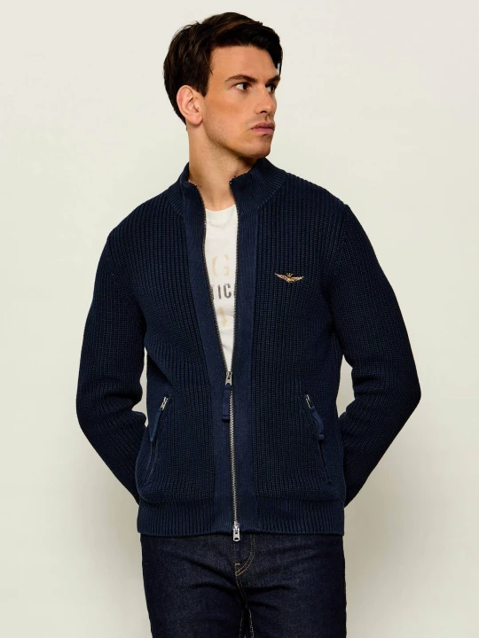 Zdjęcie produktu Aeronautica Militare Sweter | Regular Fit granatowy
