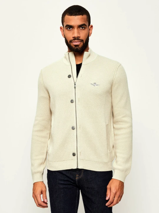 Zdjęcie produktu Aeronautica Militare Sweter | Regular Fit | z dodatkiem wełny beżowy