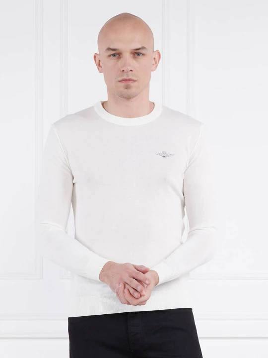 Zdjęcie produktu Aeronautica Militare Sweter | Slim Fit biały
