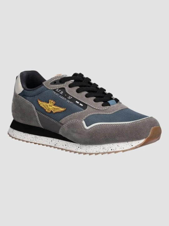 Zdjęcie produktu AERONAUTICA MILITARE Szaro-niebieskie sneakersy męskie, Rozmiar 44