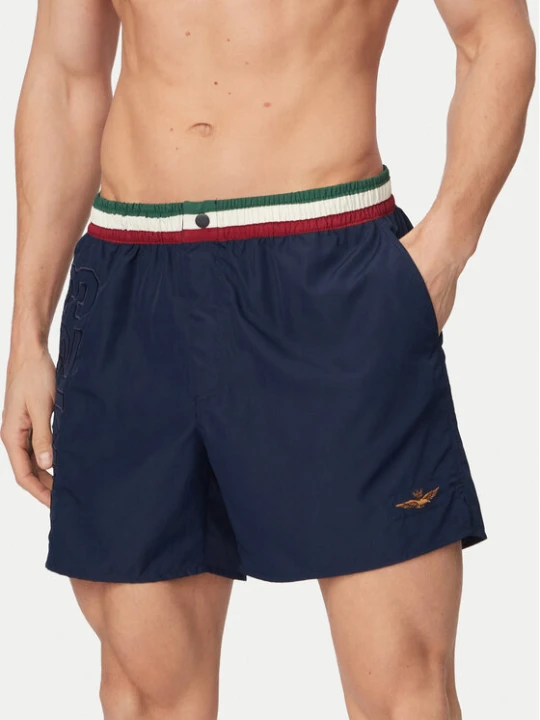 Zdjęcie produktu Aeronautica Militare Szorty kąpielowe 261BW0233UCT02967 Granatowy Regular Fit