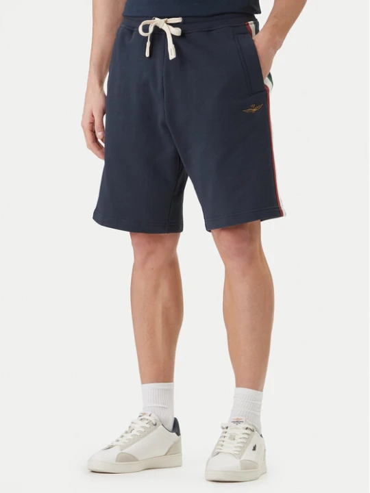 Zdjęcie produktu Aeronautica Militare Szorty sportowe 261BF0030UF00677 Granatowy Regular Fit