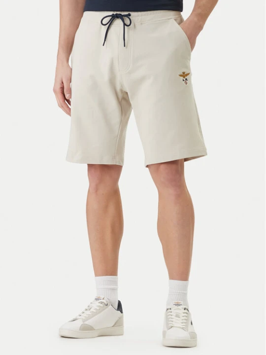 Zdjęcie produktu Aeronautica Militare Szorty sportowe 261BF0032UF00674 Beżowy Regular Fit