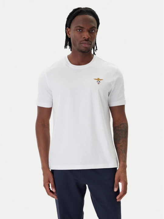 Zdjęcie produktu Aeronautica Militare T-Shirt 261TS1580UJ00372 Biały Regular Fit