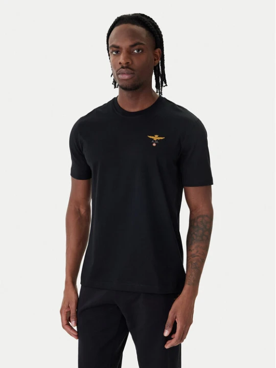 Zdjęcie produktu Aeronautica Militare T-Shirt 261TS1580UJ00372 Czarny Regular Fit