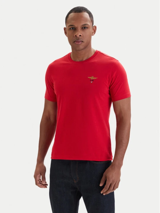 Zdjęcie produktu Aeronautica Militare T-Shirt 261TS1580UJ00372 Czerwony Regular Fit