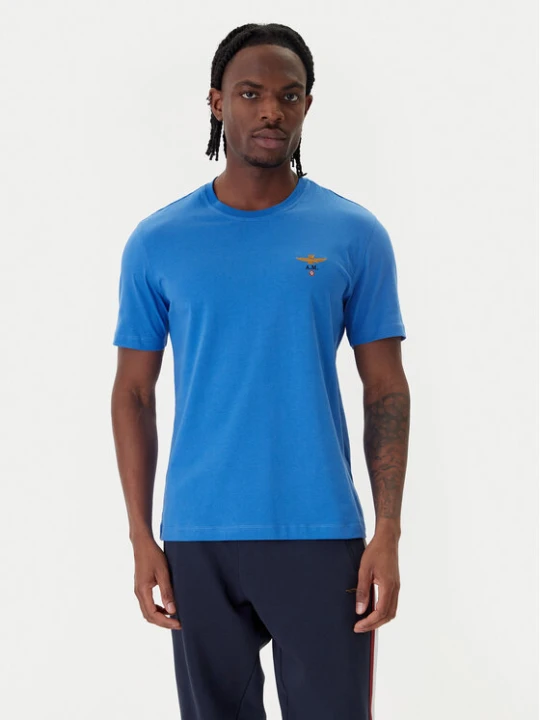 Zdjęcie produktu Aeronautica Militare T-Shirt 261TS1580UJ00372 Niebieski Regular Fit