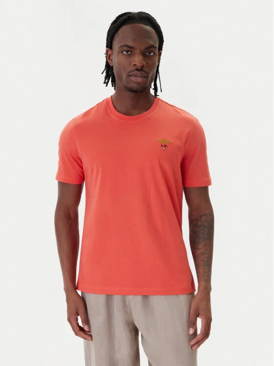 Zdjęcie produktu Aeronautica Militare T-Shirt 261TS1580UJ00372 Pomarańczowy Regular Fit