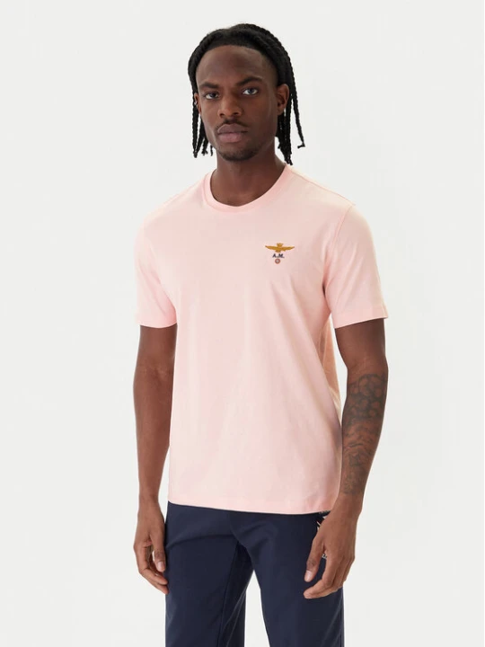 Zdjęcie produktu Aeronautica Militare T-Shirt 261TS1580UJ00372 Różowy Regular Fit