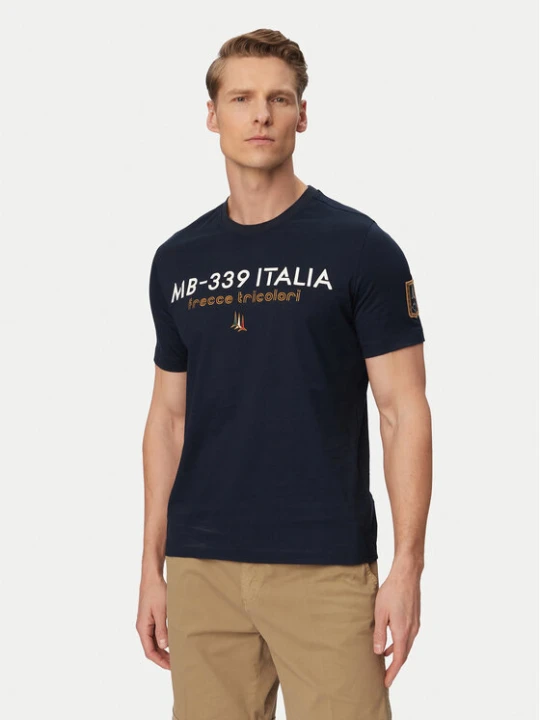 Zdjęcie produktu Aeronautica Militare T-Shirt 261TS2523UJ00682 Granatowy Regular Fit