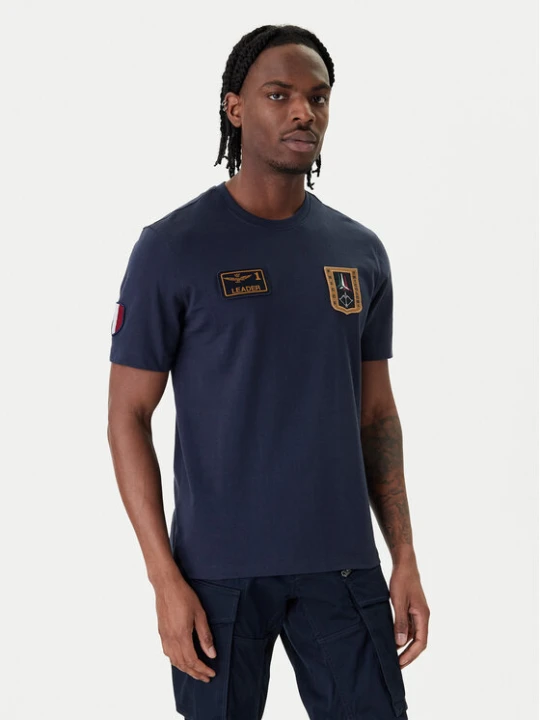 Zdjęcie produktu Aeronautica Militare T-Shirt 261TS2544UJ00592 Granatowy Regular Fit