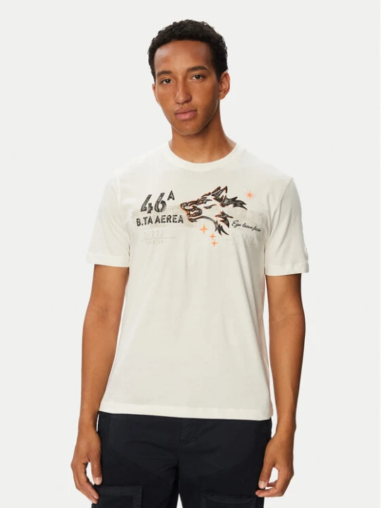 Zdjęcie produktu Aeronautica Militare T-Shirt 262TS2579UJ00750 Biały Regular Fit
