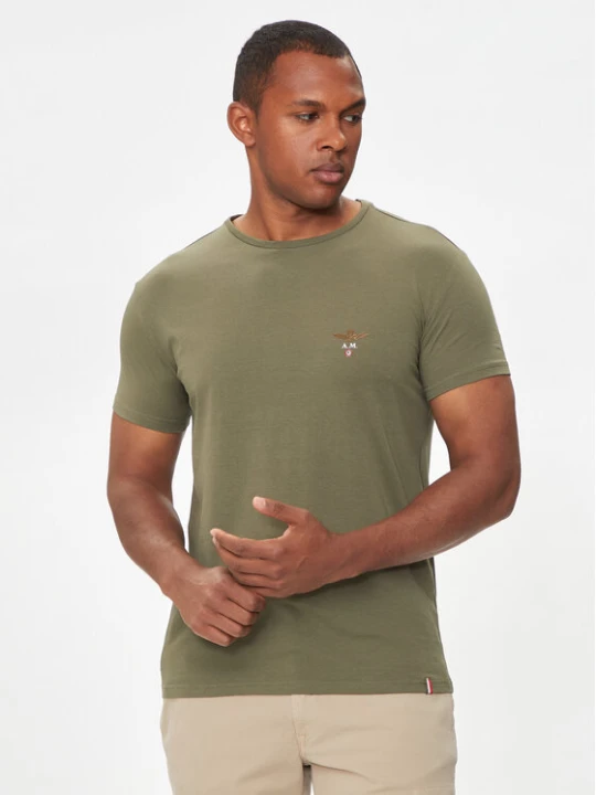 Zdjęcie produktu Aeronautica Militare T-Shirt AM1UTI001 Khaki Regular Fit