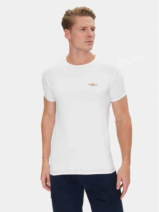 Zdjęcie produktu Aeronautica Militare T-Shirt AM1UTI003 Biały Regular Fit