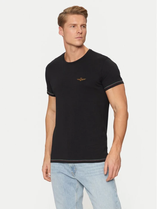 Zdjęcie produktu Aeronautica Militare T-Shirt AM1UTI003 Czarny Regular Fit