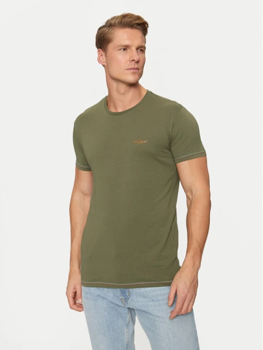 Zdjęcie produktu Aeronautica Militare T-Shirt AM1UTI003 Zielony Regular Fit