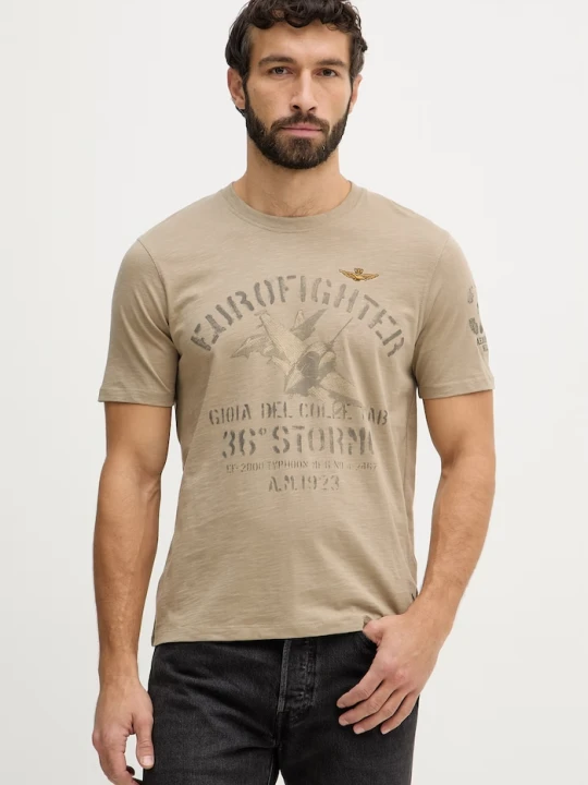 Zdjęcie produktu Aeronautica Militare t-shirt bawełniany zielony