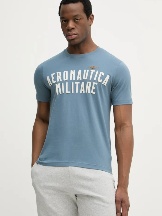 Zdjęcie produktu Aeronautica Militare t-shirt bawełniany niebieski