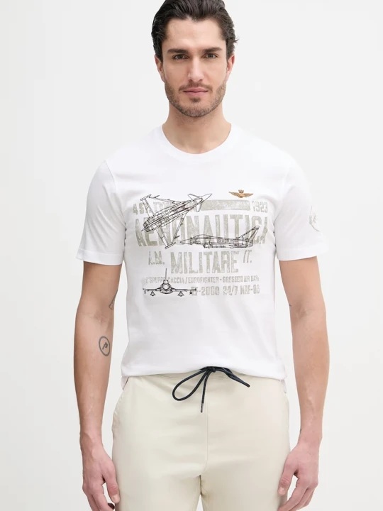 Zdjęcie produktu Aeronautica Militare t-shirt bawełniany biały