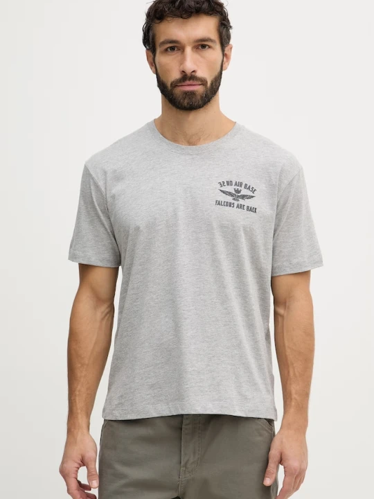 Zdjęcie produktu Aeronautica Militare t-shirt bawełniany szary