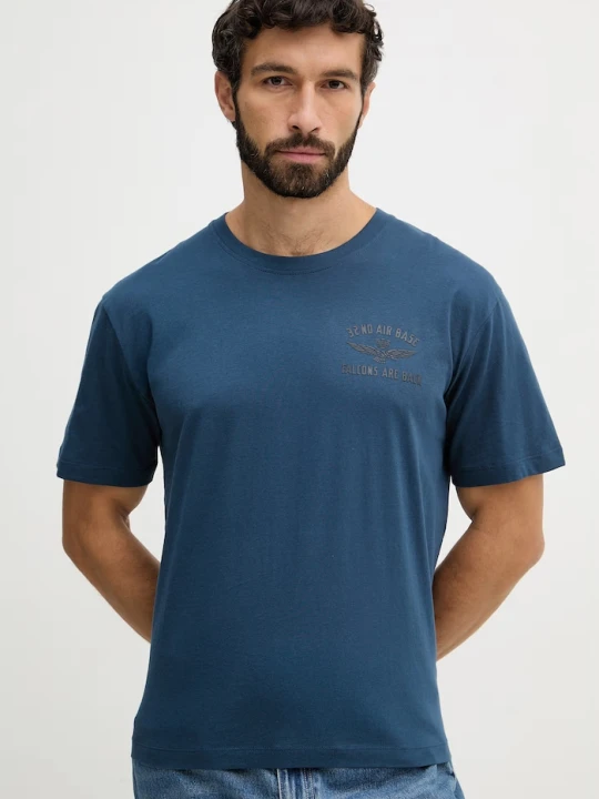 Zdjęcie produktu Aeronautica Militare t-shirt bawełniany niebieski