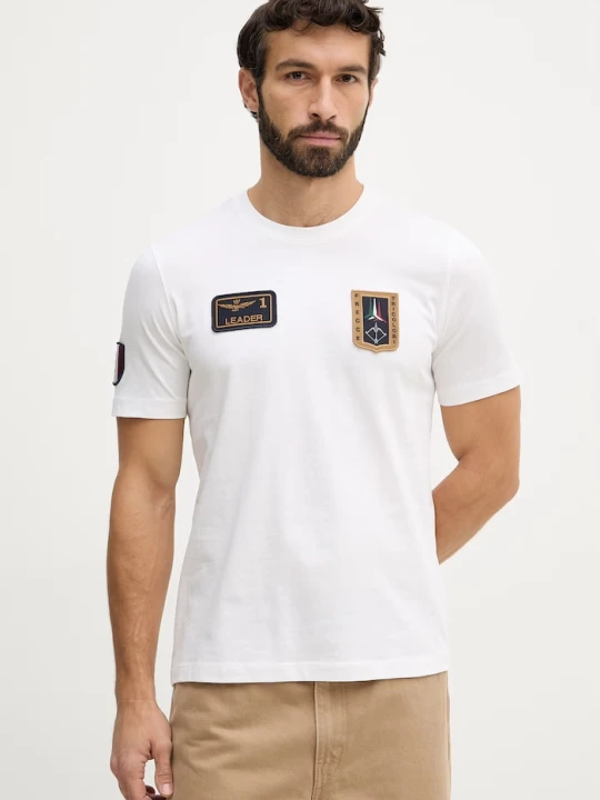 Zdjęcie produktu Aeronautica Militare t-shirt bawełniany beżowy