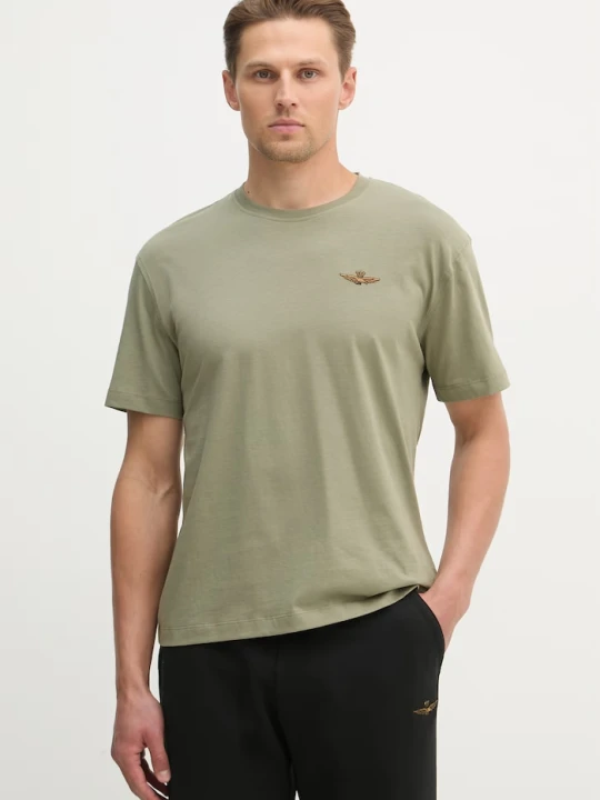 Zdjęcie produktu Aeronautica Militare t-shirt bawełniany zielony