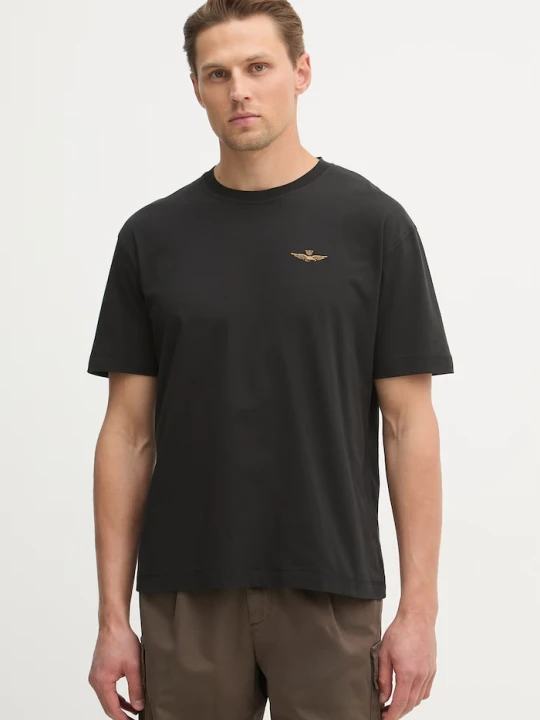 Zdjęcie produktu Aeronautica Militare t-shirt bawełniany czarny