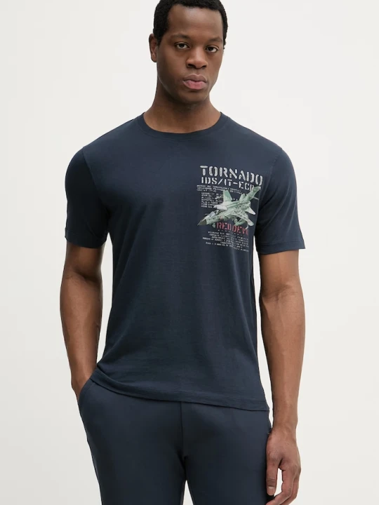Zdjęcie produktu Aeronautica Militare t-shirt bawełniany granatowy