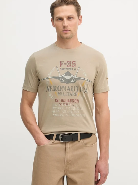 Zdjęcie produktu Aeronautica Militare t-shirt bawełniany zielony