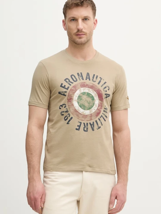 Zdjęcie produktu Aeronautica Militare t-shirt bawełniany zielony
