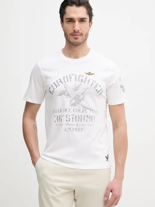 Zdjęcie produktu Aeronautica Militare t-shirt bawełniany biały