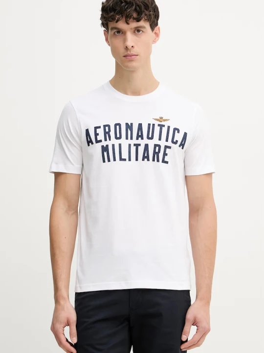 Zdjęcie produktu Aeronautica Militare t-shirt bawełniany biały