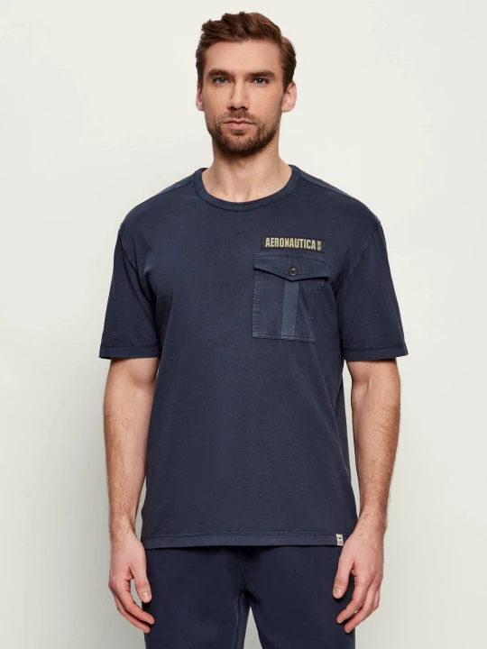 Zdjęcie produktu Aeronautica Militare T-shirt | Comfort fit granatowy