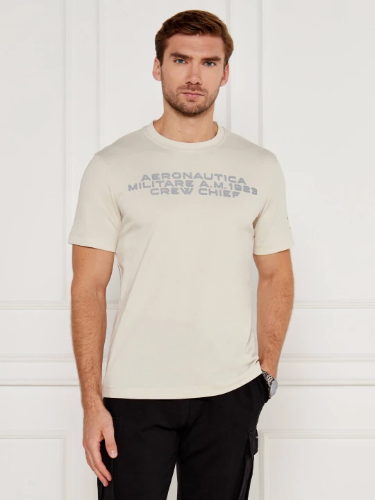 Zdjęcie produktu Aeronautica Militare T-shirt | Comfort fit beżowy
