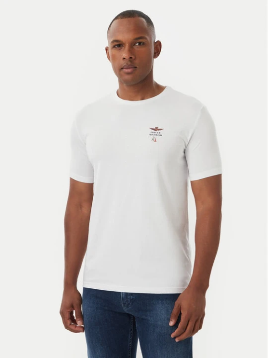Zdjęcie produktu Aeronautica Militare T-Shirt Girocollo AM1UTI005 Biały Regular Fit
