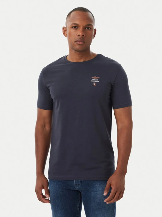 Zdjęcie produktu Aeronautica Militare T-Shirt Girocollo AM1UTI005 Granatowy Regular Fit