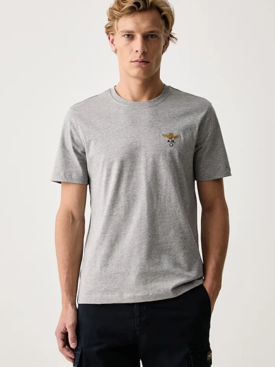 Zdjęcie produktu Aeronautica Militare T-shirt męski bawełniany szary