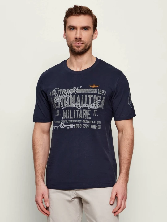 Zdjęcie produktu Aeronautica Militare T-shirt | Regular Fit granatowy